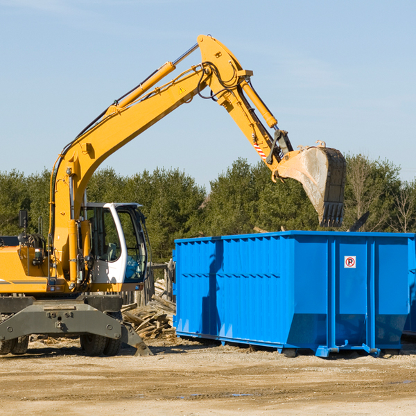 can i choose the location where the residential dumpster will be placed in Hardwood Acres MI